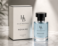 NOVAIRE Eau de Parfum 50 ML bottle and box by H & B PRESTIGE on marble surface